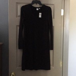 GAP long sleeve black dress.